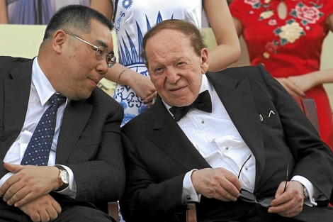 El magnate norteamericano, Sheldon Adelson